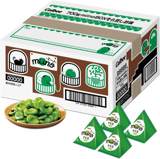 Miino Calbee Box, Broad Bean Shio Flavor, 24.7 oz (700 g), EC Limited, Large Capacity, Small Portions, Individual Packaging, Snacks, Snacks, Snacks, Snacks