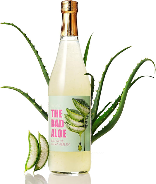 YURiiRO Aloe Vera Juice, 1 Bottle x 24.4 fl oz (720 ml), Miyakoshima 100% Aloe Vera, Vitamin C, Enzyme, Polyphenol Blend, Pesticide-free