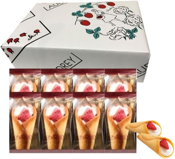 【With shopping bag】Audrey Gracia Hello Berry assortment sweets chocolate gift strawberry Valentine's Day White Day (8 milk chocolates)