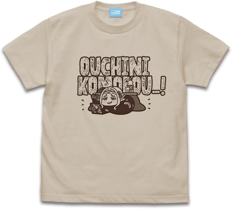 [Official] Two-Dimensional Cospa TV Anime "Edomae Elf" Let's Keep In Your House T-shirt SAND BEIGE M Size