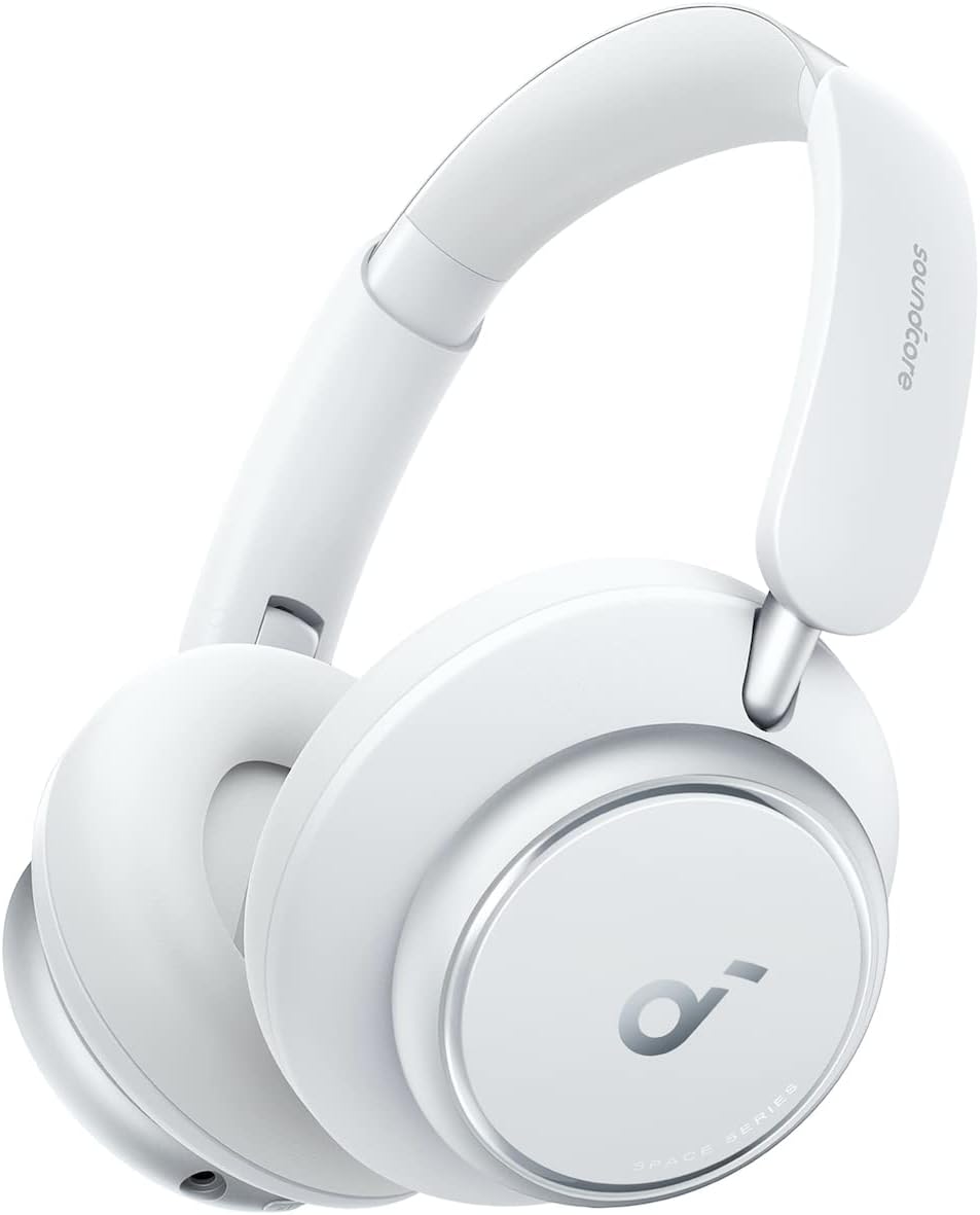 Anker Soundcore Space Q45 (Bluetooth 5.3 Wireless Headphone) (Up to 65 Hours of Music Playback / Ultra Noise Cancelling 2.0 / LDAC / High Resolution Compatible (Wireless/Wired), Multi-Point Compatible