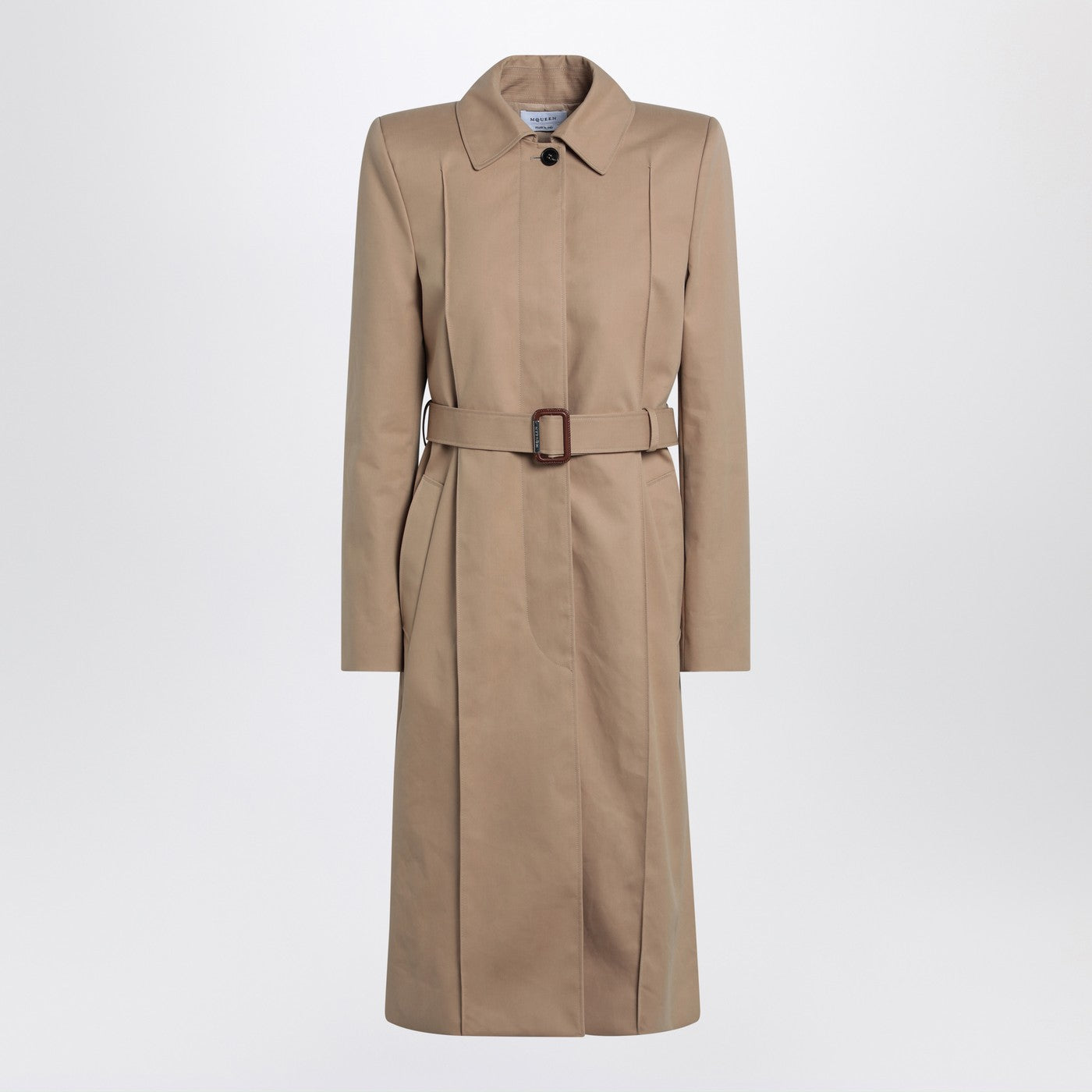 Alexander McQueen アレクサンダーMCクイーンベージュトレンチコート付きベルト - Image 1