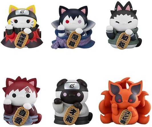 Mega Cat Project Naruto Shippuden Nyaruto! Maneki Neko FORTUNE Uzumaki Naruto and Friends (Box) Approx. 2.8 inches (70 mm), PVC Pre-painted Finished Figure