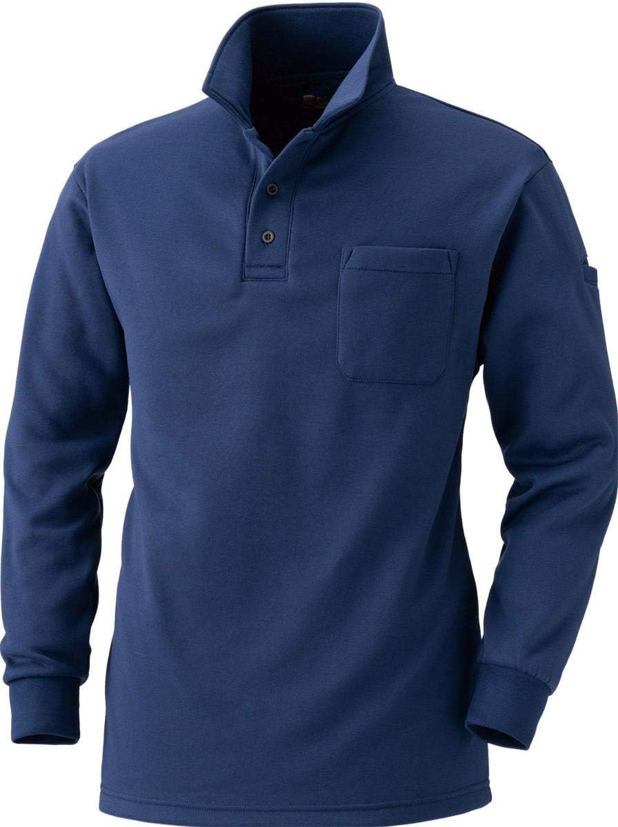 [Murakami Clothing] MK: 236 Stylish Fleece Lined Polo Shirt [Architecture Construction Tobi Craftsman Cool Work Clothes Work Clothes Cold Fall Winter Warm]