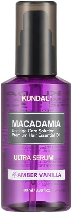 KUNDAL Ultra Hair Serum # Amber Vanilla KUNDAL MACADAMIA ULTRA HAIR SERUM 3.4 fl oz (100 ml) #AMBER VANILLA
