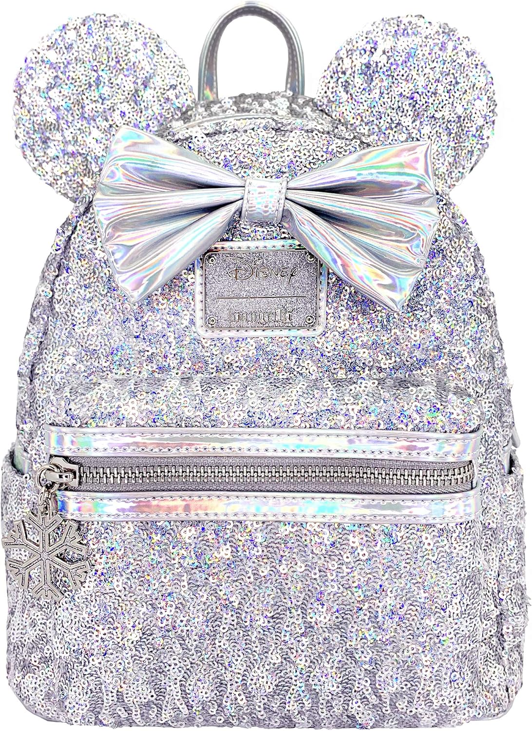 Loungefly X LASR Exclusive Disney Holographic Sequin Minnie Mini Backpack