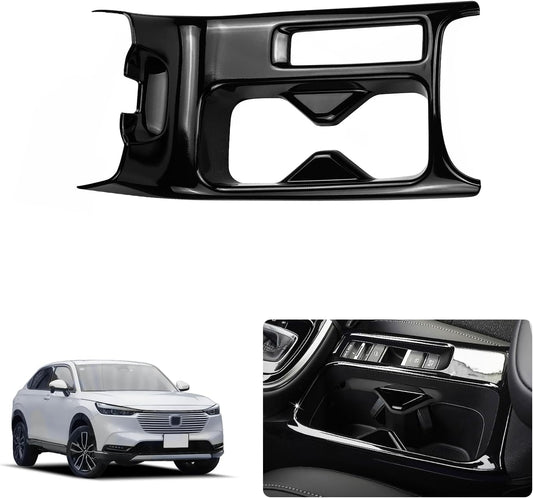 Drink Cup Holder Panel, For Honda Vezel, RV3/RV4/RV5/RV6, New VEZEL RV Series, Interior Parts, Interior Panel, New Bezel, Accessory, Piano Black
