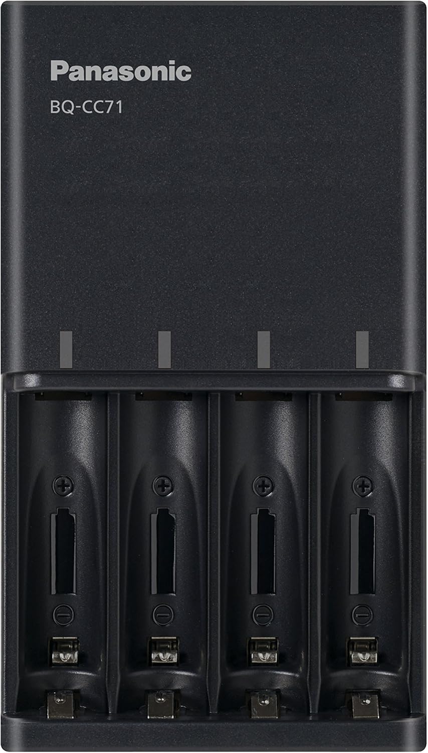 Panasonic 【限定】Panasonic Charger for AA and AAA Batteries, Black BQ-CC71AM-K