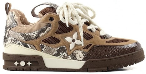 LOUIS VUITTON LV SKATE 'BROWN SNAKESKIN'