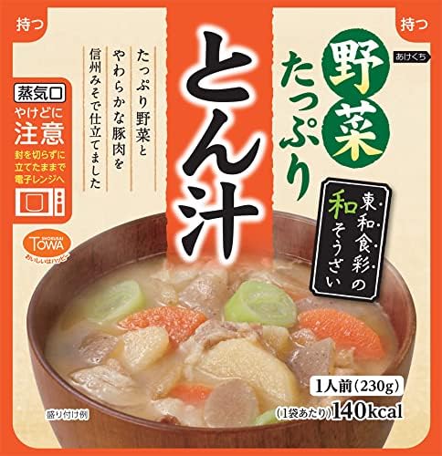 Towa Shoku, Plenty of Vegetables, Pork Soup, 8.1 oz (230 g), Set of 10 (Moven-safe Pouches) Renewal
