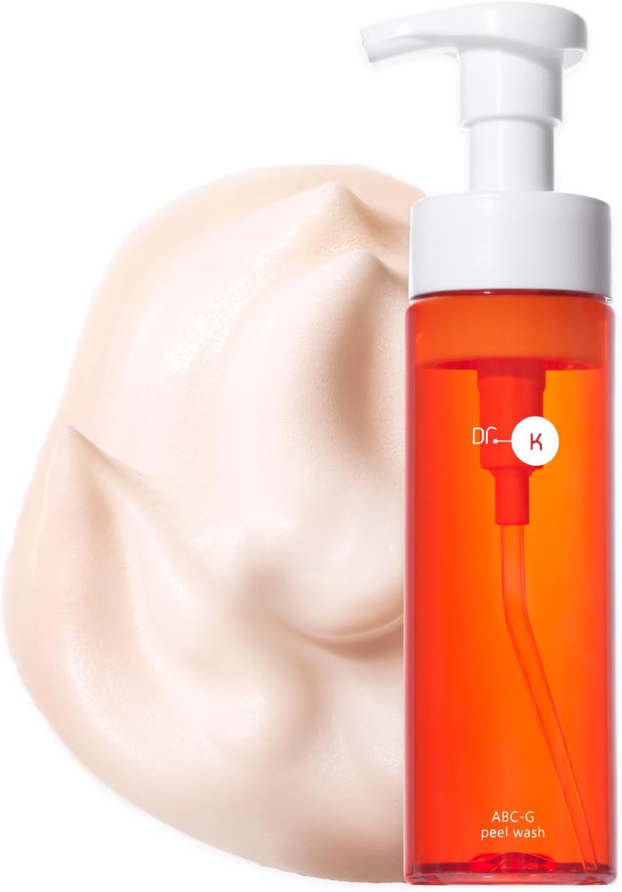 Dr. Kay ABC-G Peel Wash (Facial Cleansing Foam) Peeling, Glycolic Acid, Exfoliating Care, Vitamin C, Retinol, Niacinamide, Pores, Foam Cleansing, Glutathione
