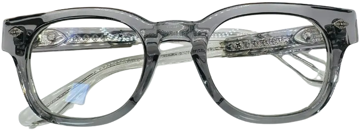 CHROME HEARTS 'JENNA TAIL YEA' GREY SUNGLASSES