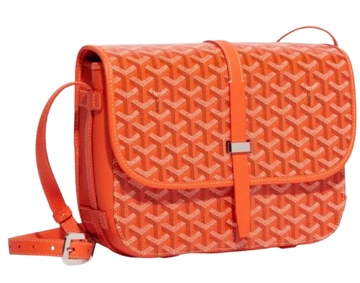 GOYARD 'ORANGE' BELVEDERE MM BAG
