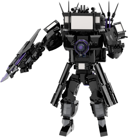 Skibiti Toilet 2024 New Building Blocks Giant Edition Upgraded Titan Television Man Toy Skibidi Toilet Toy Hobby Blocks Collection Net Anime Collectible Boys Girls Kids 6 Years 7 8 Years Old