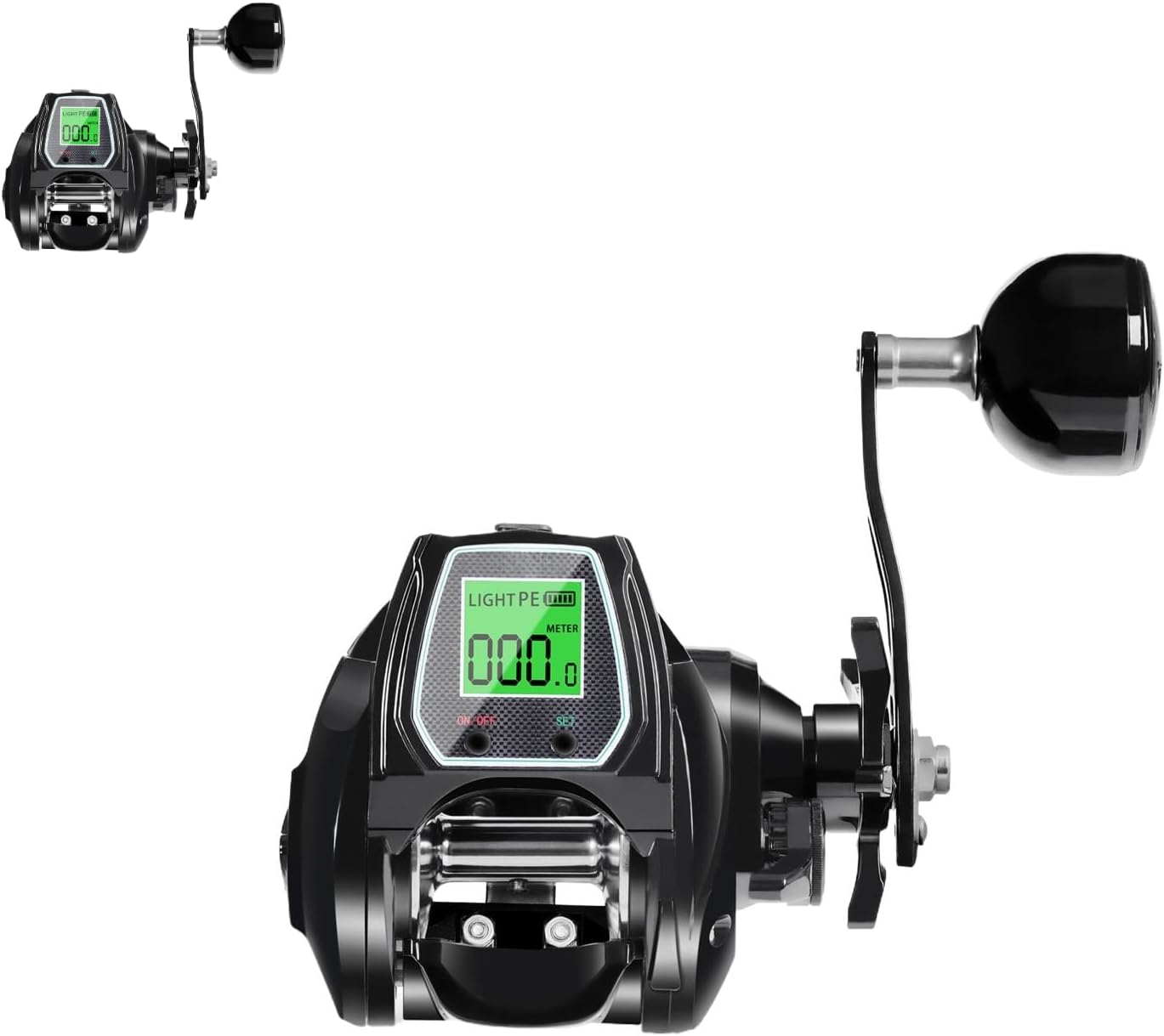 Electric Baitcasting Reel, Strong Magnetic Brake, Super Drag Power, Baitcasting Reel, Electric Reel, Easy to Use for Maximum Drag Saltwater Fishing, Perfect for Wild Fishing and Saltwater