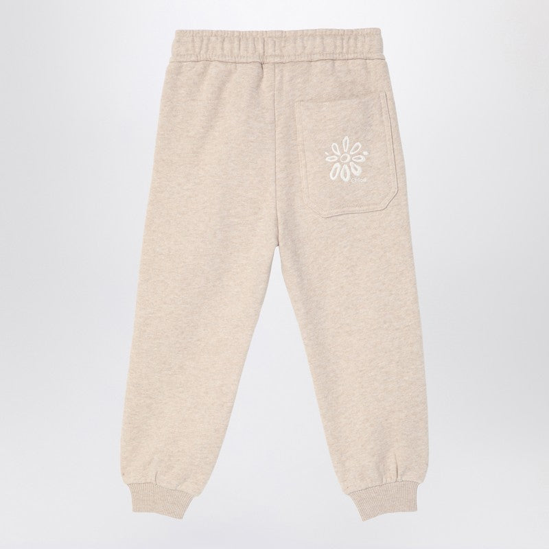 Chloe クロエベージュコットンジョギングズボン - Image 1