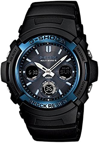 Casio G-Shock AWG-M100 Men's Wristwatch, black/black/blue