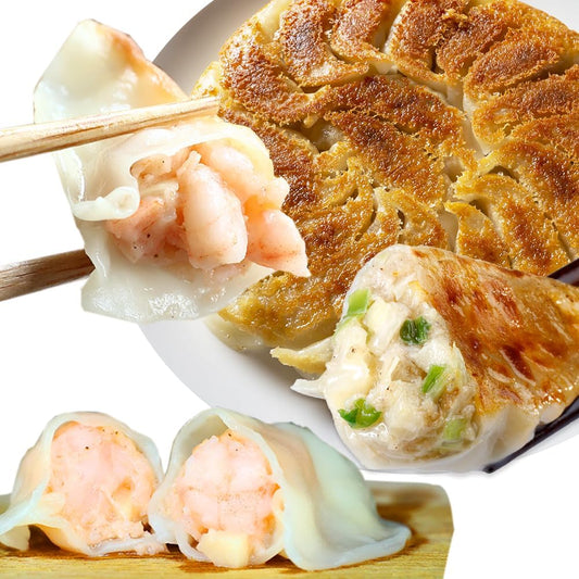 Ebi Gyoza 30 pieces + Founding Taste Raw Gyoza 50 pieces Set by Gyoza Planning! Using Juicy Shrimp Chunks! Gyoza Planning Gyoza, Aomori Prefecture Garlic