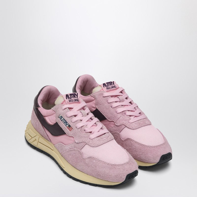 Autry Sneakersは、低ピンク/バーガンディを揺らします - Image 1