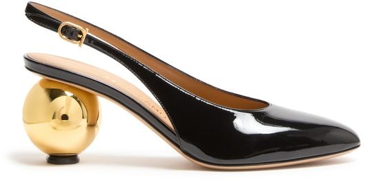 FERRAGAMO Spherical heel slingback pumps - Image 1
