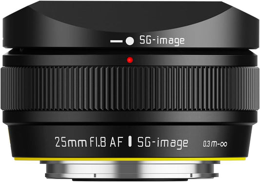 SG-image AF 1.0 inch (25 mm) F1.8 E-Mount, Black