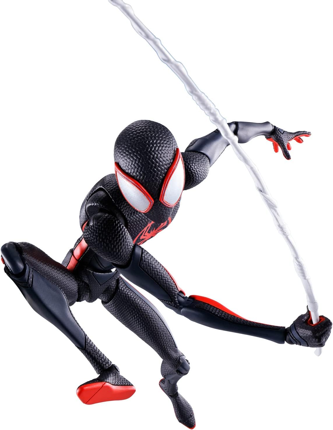BANDAI SPIRITS S.H. Figuarts Spider-Man: Across the Spider-Bath, Spider-Man (Miles Morales), Approx. 6.1 inches (155 mm), ABS & PVC, Pre-painted Action Figure BAS63989