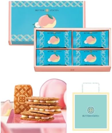 BUTTER STATE'S Butter States White Peach Butter Whip Sand, 8 Pieces, Limited Time Limited, Seasonal Product