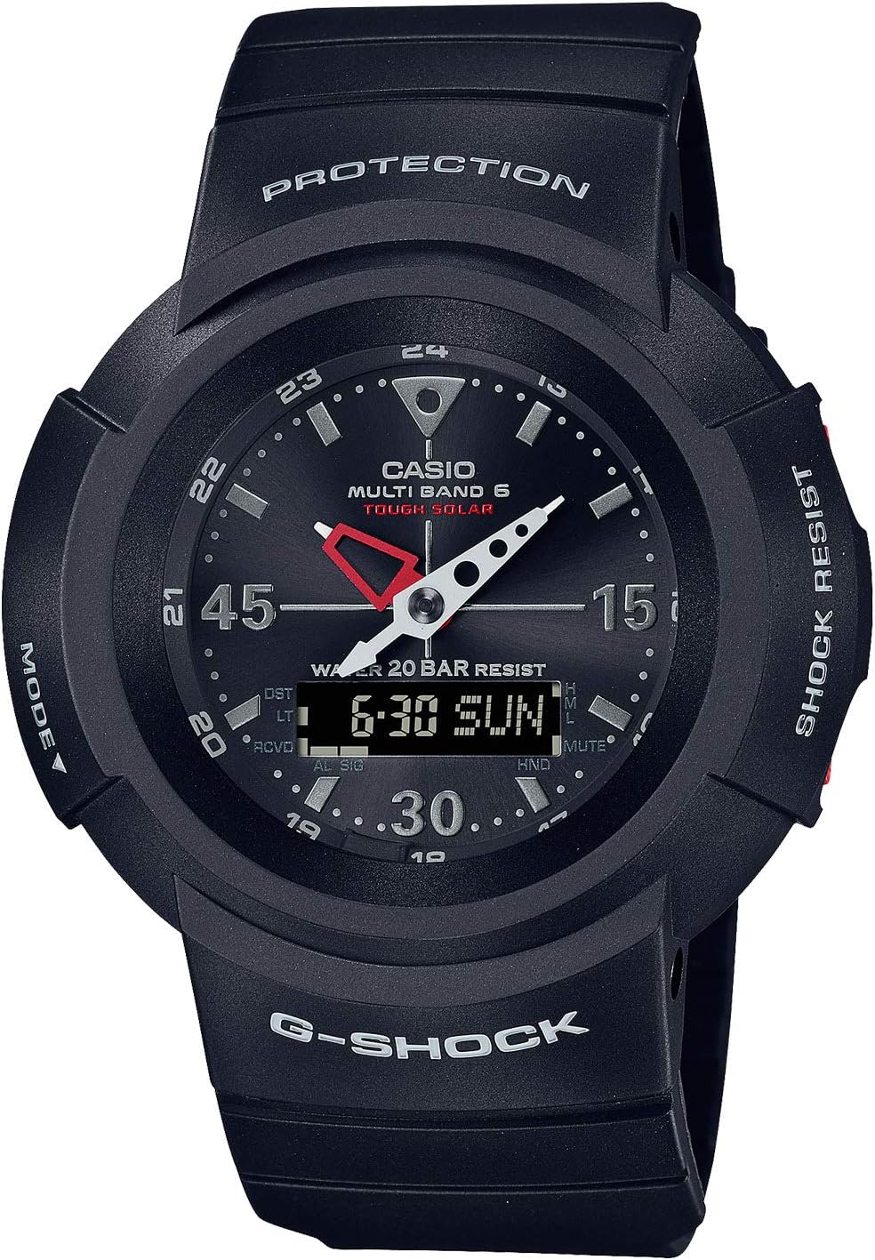 Casio AWG-M520-1AJF AWG-M520-1AJF Men's Wristwatch, Black, Black, Radio Solar