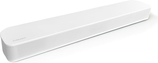 FUNLOGY Soundbar (Speaker/Soundbar) VGP2024 Award Winner / Bluetooth Compatible / For TV / Smartphone / Wireless / Home Theater / ARC / HDMI Cable Included [Japanese Brand] (White)