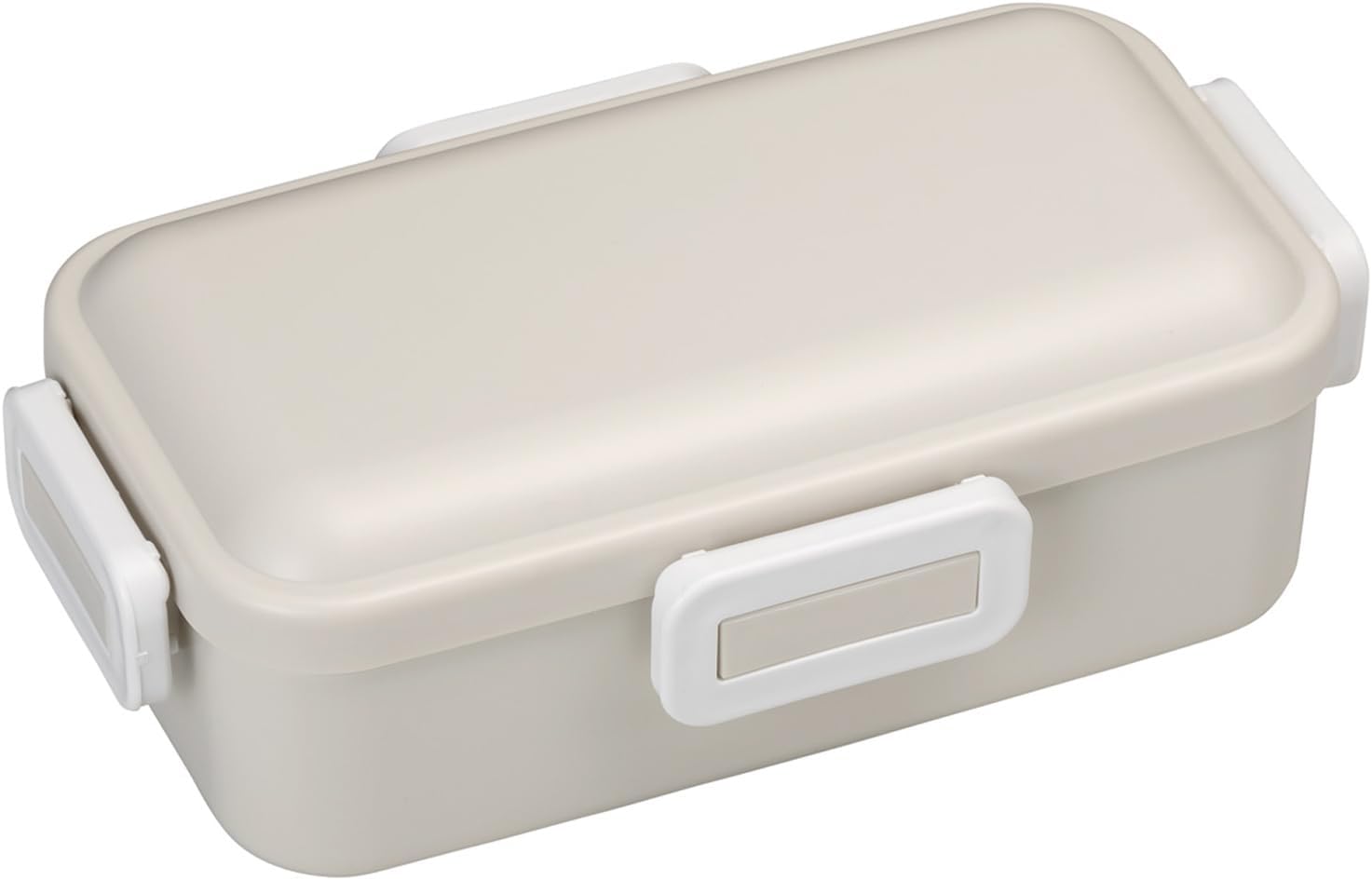Skater PFLB6AG-A Bento Box, 17.9 fl oz (530 ml), 1-Tier, Women's, Made in Japan, 4-Point Lock, Dishwasher Safe, Microwave Safe, Dull Gray