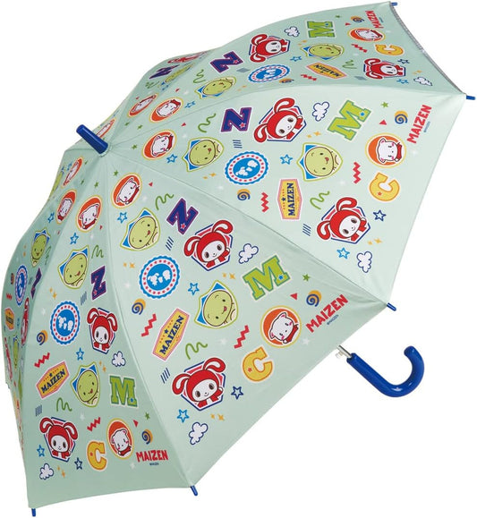 Skater UBSR3-A Children's Parasol, 21.7 inches (55 cm), For 9 to 10 years old, Approx. 49.2 to 53.1 inches (125 to 135 cm), Elementary School Students, One-Touch Jump Type, UV Protection, 8 Ribs, For Both Sun and Rain