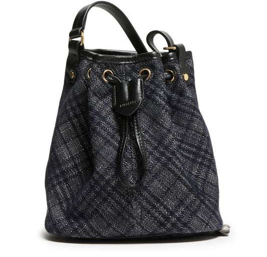 BURBERRY Check mini bucket bag - Image 1