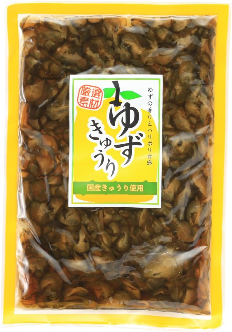 [Ospringya] Soy Sauce Pickled Yuzu Cucumber, 7.8 oz (220 g), Tsukemono, Pickles, Cucumbers, Soy Sauce Pickled Cucumbers, Yuzu Flavor, Ginger Flavor, Chewy