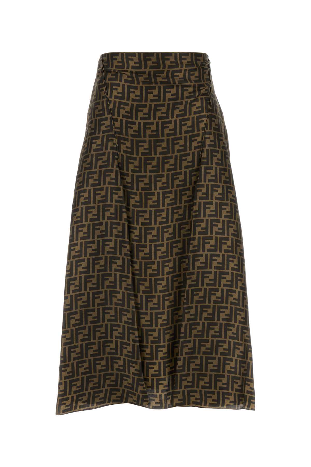 Fendi フェンディ刺繍シルクスカート - Image 1