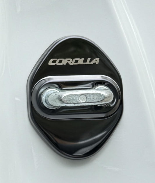 TADOKAPATU KL-MGXB Toyota Corolla 210 Series Striker Cover Door Lock Cover Plating Accessories Interior Parts Mirror Stainless Steel 4 PCS Easy Installation Corolla Touring Corolla Sports Corolla