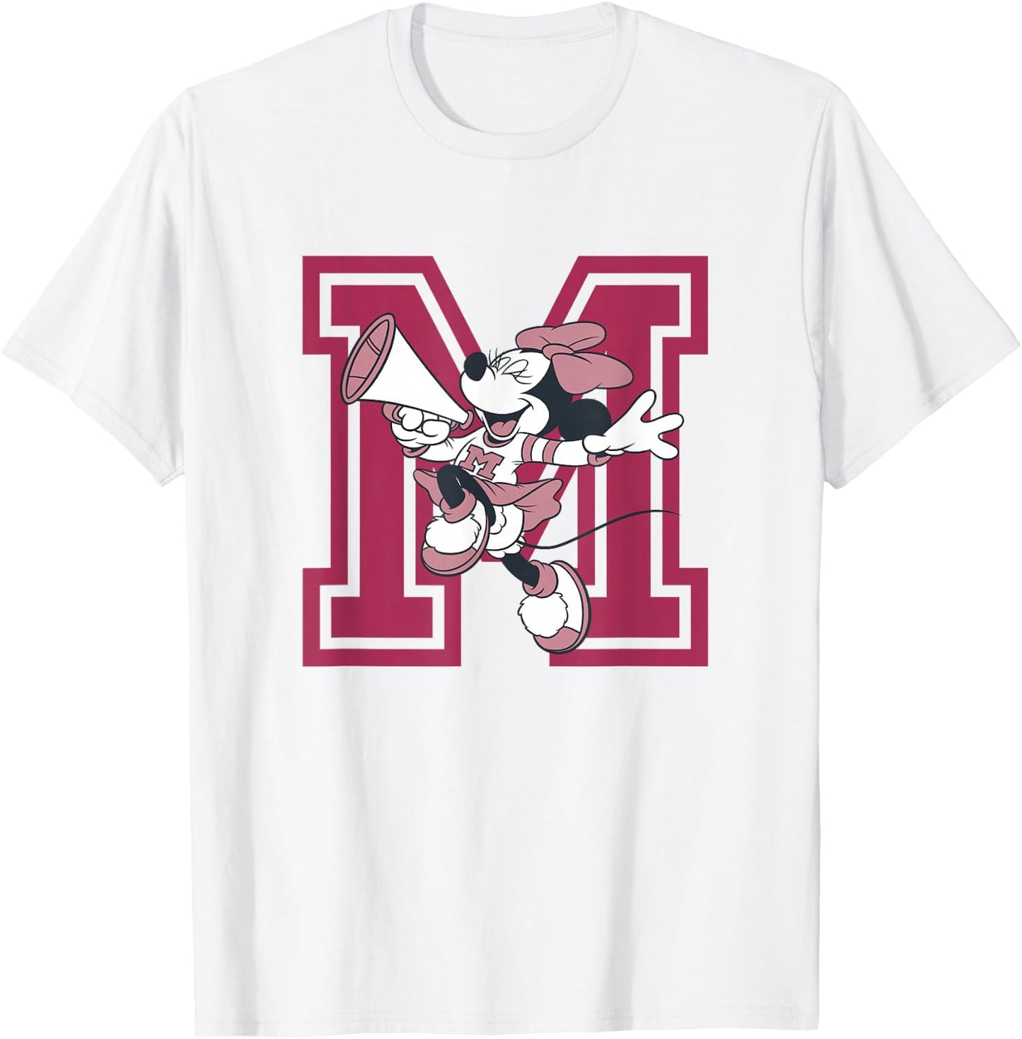 Disney Minnie Mouse Full Of Spirit - Camiseta de animadora, Blanco