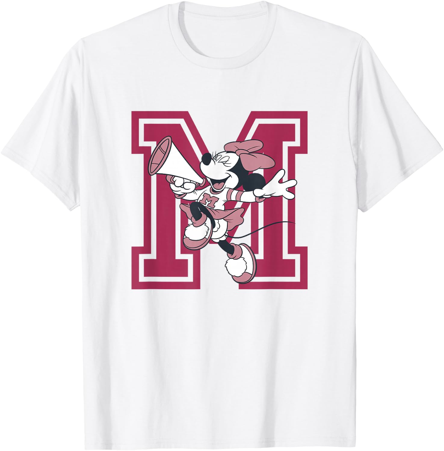 Disney Minnie Mouse Full Of Spirit - Camiseta de animadora, Blanco