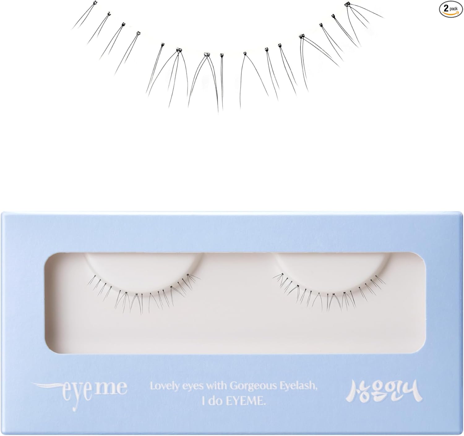 Eyelash x Artist Collaboration NO.U21 Under Picasso Brush eyeme 2pcs Partial False Eyelashes