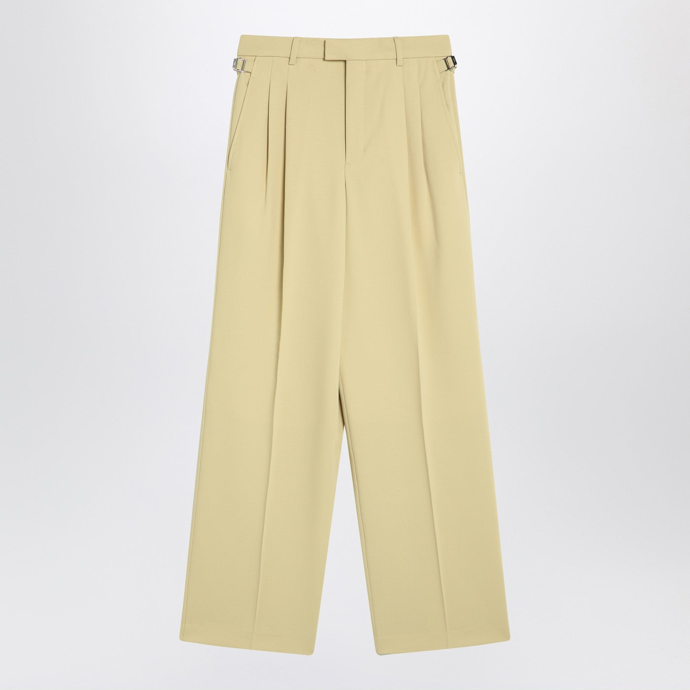 Ami Paris Wide Lime Coloredウールのズボン - Image 1