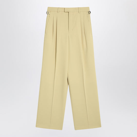 Ami Paris Wide Lime Coloredウールのズボン - Image 1