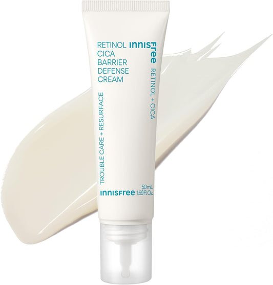 innisfree Retinol Deer Defense Cream, 1.7 fl oz (50 ml), Genuine Product, Hypoallergenic, Sensitive Skin, For Beginners, Pure Retinol, Trouble Care, Reticer, Moisturizing, Moisturizing