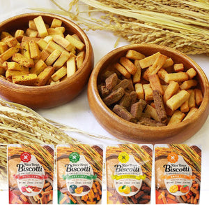 Rice Flour Cookies Gluten-Free Brown Rice Snacks No Additives Rice Bran Biscotti 40g Carob Hyuganatsu Apple Cinnamon Pumpkin Adzuki Mango