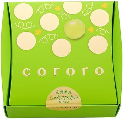 Cororo UHA Mikakuto Gummy, Shine Muscat, 8 Capsules, Includes go-en Original Mini Confectionery