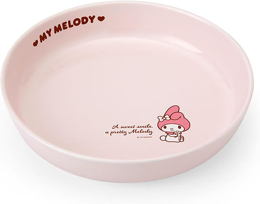 Sanrio 185931 My Melody Plate, 8.3 inches (21 cm), Microwave, Dishwasher, Dish-Dryer, Ceramic, Curry Plate, Pasta Plate