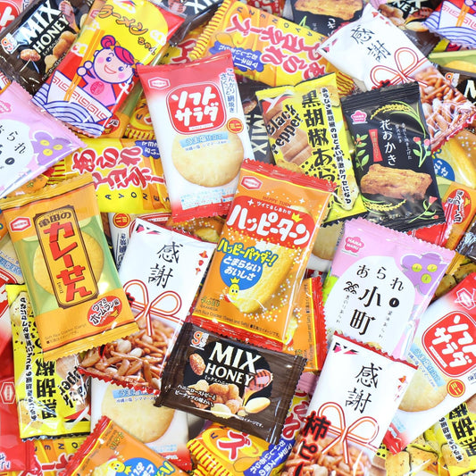 Candy March (omtmf0301k) Assorted, Kameda Seika, Yasui Foods, Silver Tide, Small Bags, 10 Types, Total 100 Piece Set (omtmf0301k)