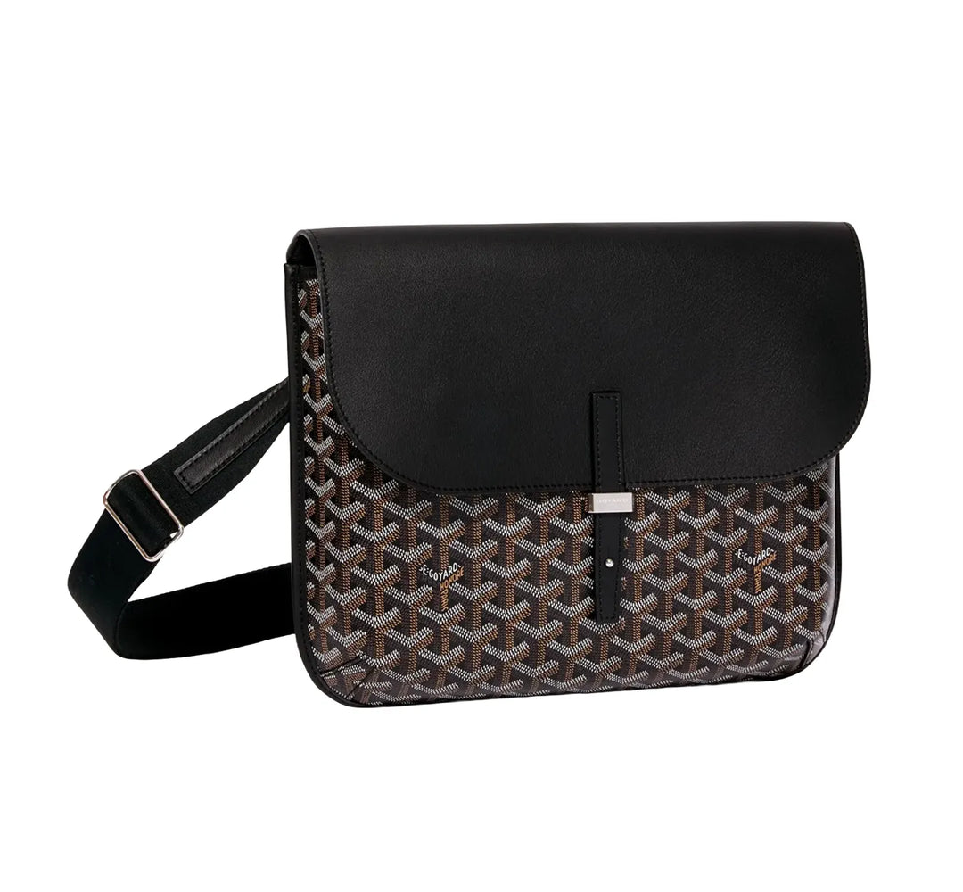 GOYARD 'BLACK' COURSIER MESSENGER BAG