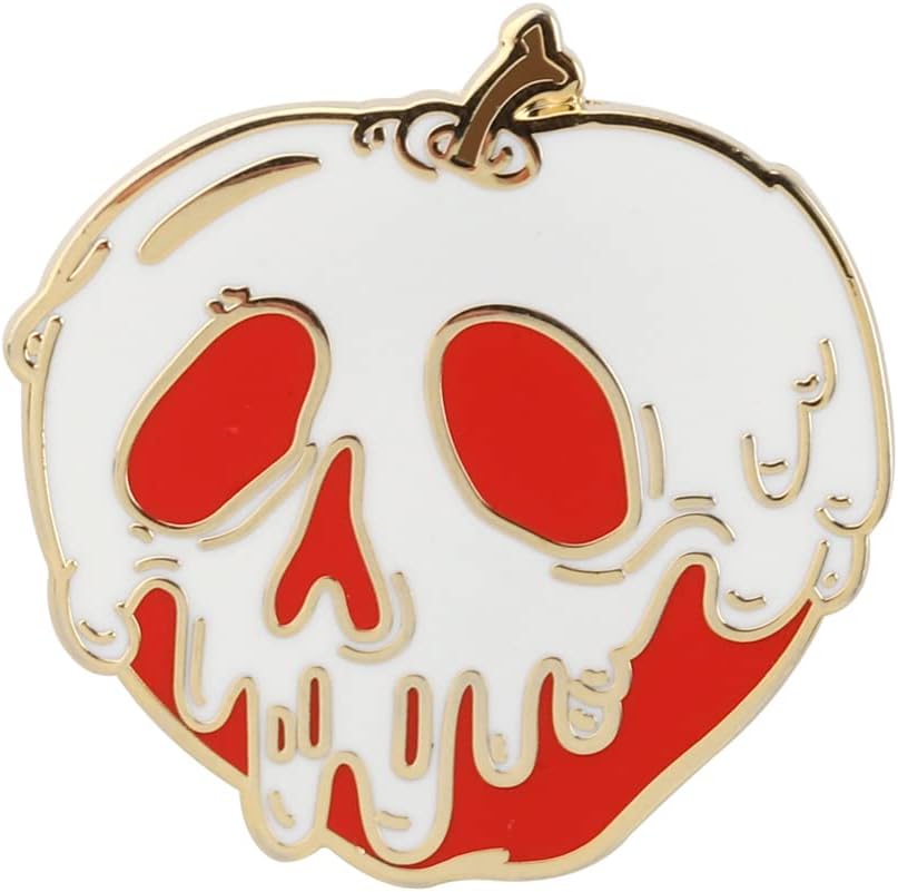 UJIMS EQueen - Pin esmaltado de manzana venenosa SnowW, regalo inspirado en veneno para fiestas de Halloween, regalo inspirado en veneno