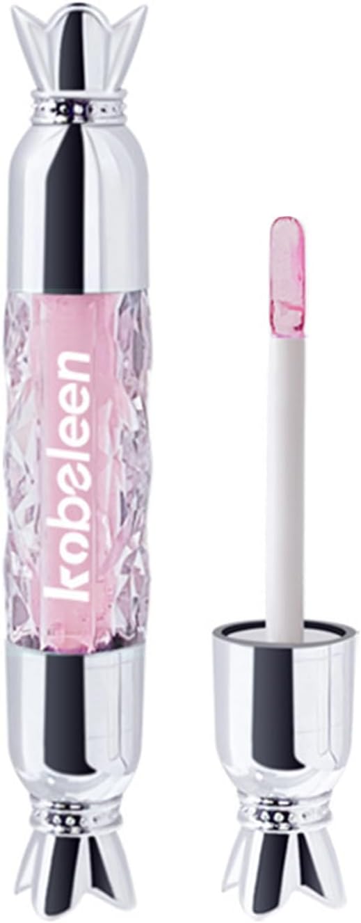 Lip Gloss, Glossy, Thin and Transparent, Chubby Lips, Long Time Moisturizing, Cover Lip Wrinkles, Non-Stick Lip Gloss, 3 Colors (03 Plum Pink)