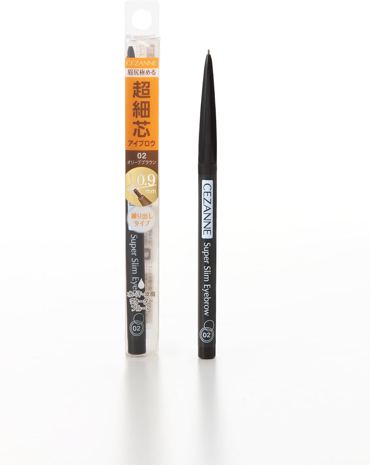 セザンヌ 超細芯アイブロウ 02 オリーブブラウン 0.02g