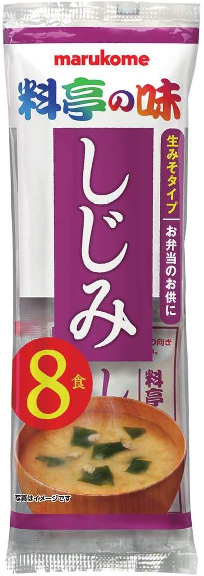 マルコメ raw miso soup restaurant taste shijimi instant miso soup 8 servings x 12 packs
